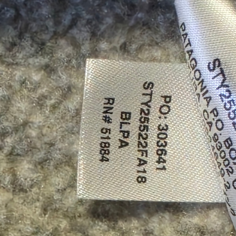 Patagonia Better Sweater 1/4 Zip Fleece Pullover Brown Tan Mens Large 25522 FA18 - Picture 8 of 10